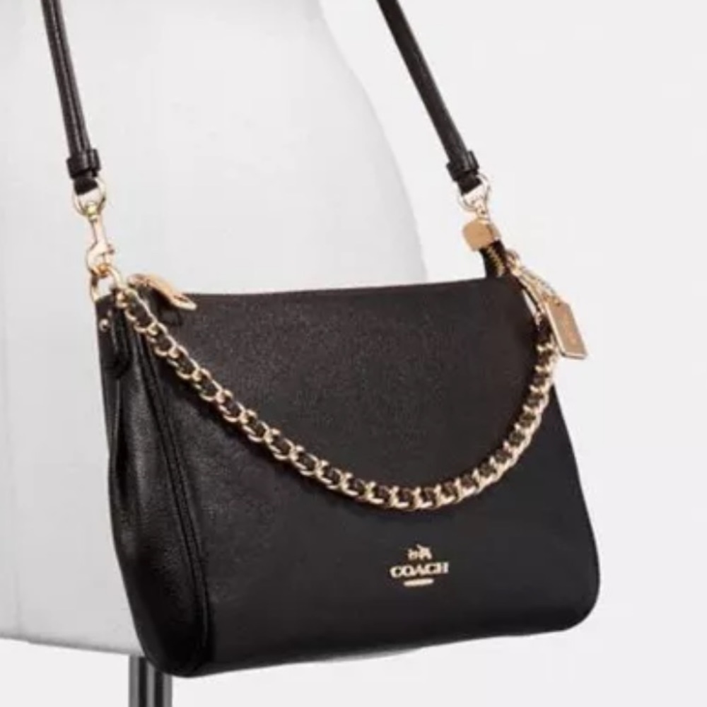 πΊH.PπΊAuthentic COACH pebbled leather CrossbodyπΈ - Picture 4 of 8